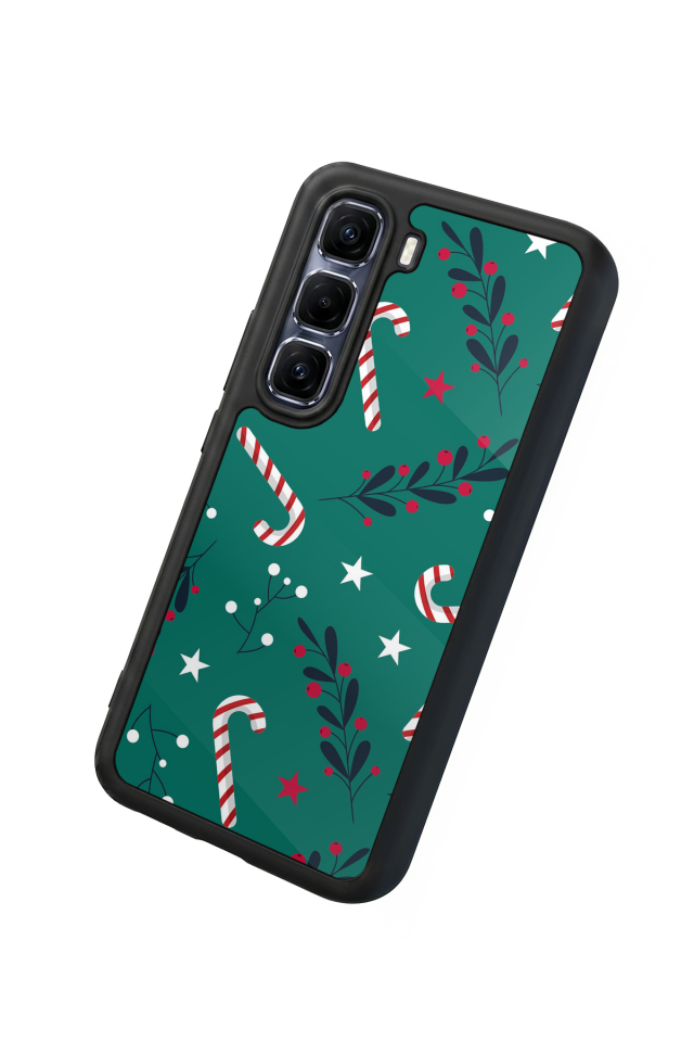 Infinix Hot 60 Pro Plus Uyumlu Yilbasi Christmas Tasarımlı Glossy Premium Kılıf