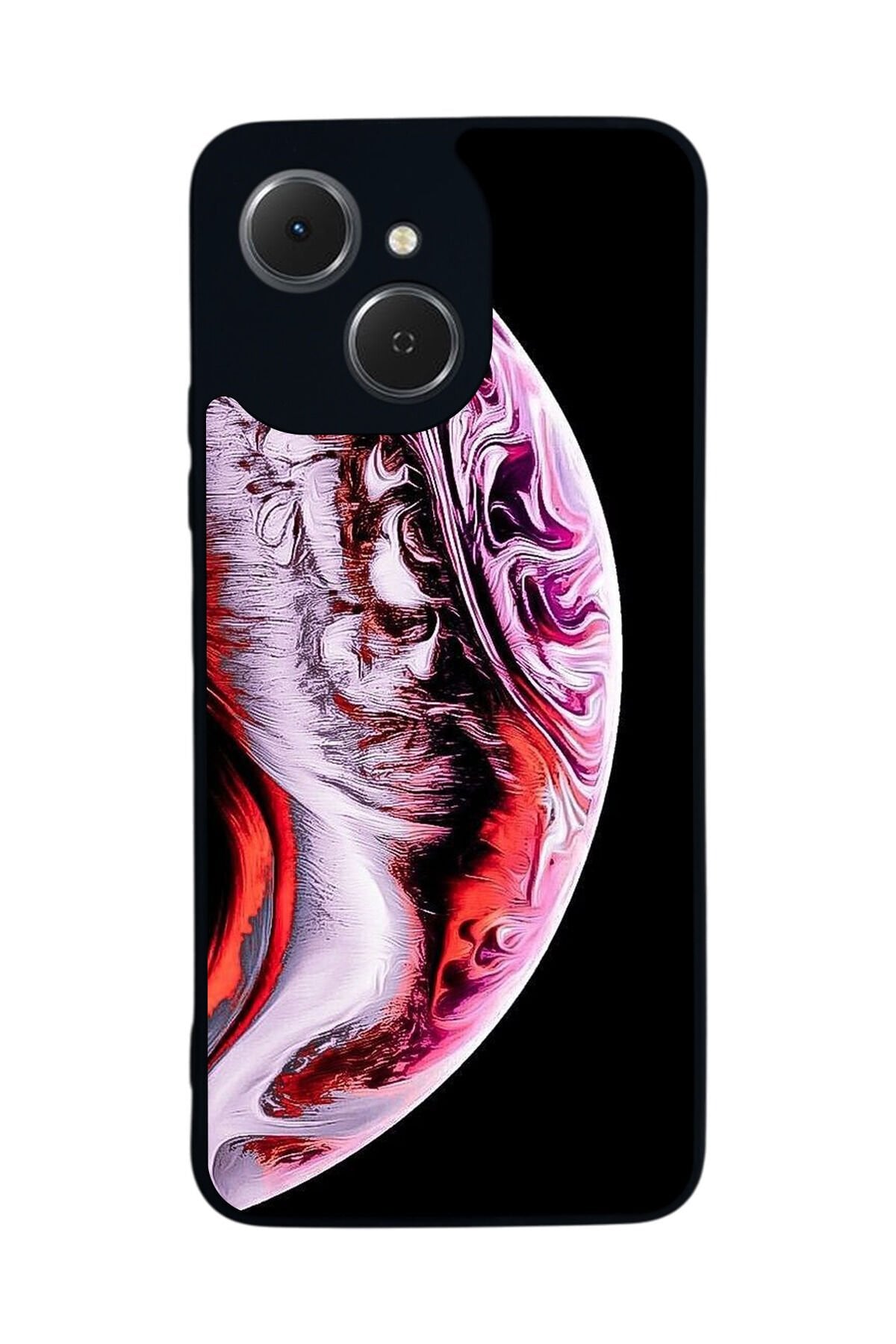Tecno Spark 40C Uyumlu Ay Tasarımlı Glossy Premium Kılıf