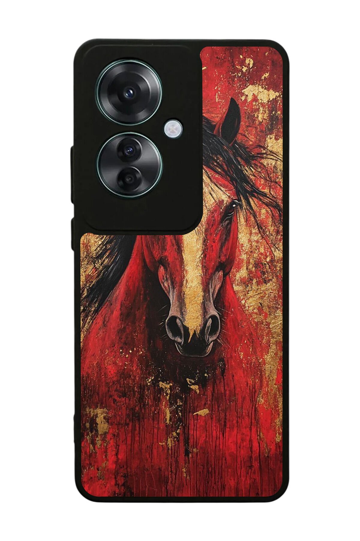 Oppo Reno 11F Uyumlu At Horse Tasarımlı Glossy Premium Kılıf