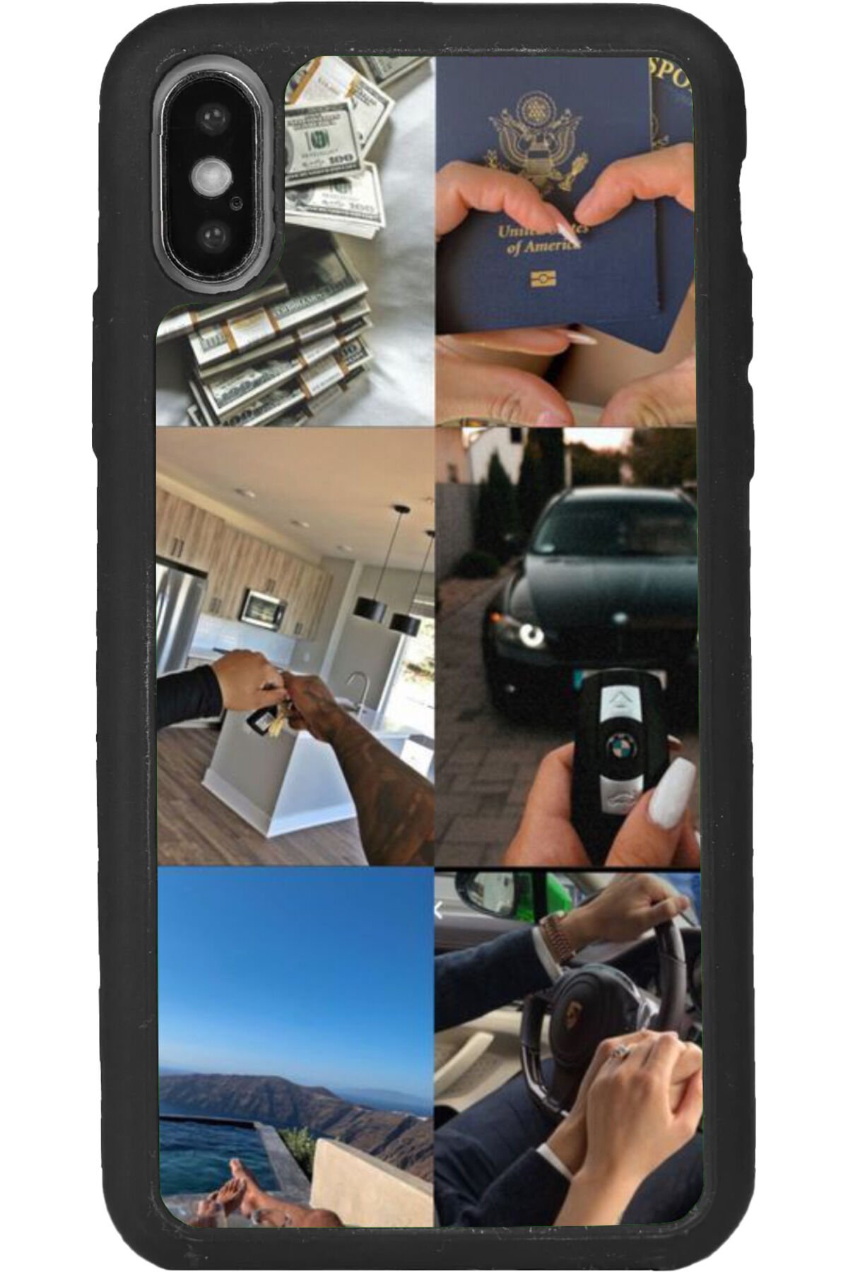 iPhone XS Max Uyumlu Mat Siyah uyumlu Kılıf – Yumuşak Silikon, Koruyucu, Şok Emici Kapak