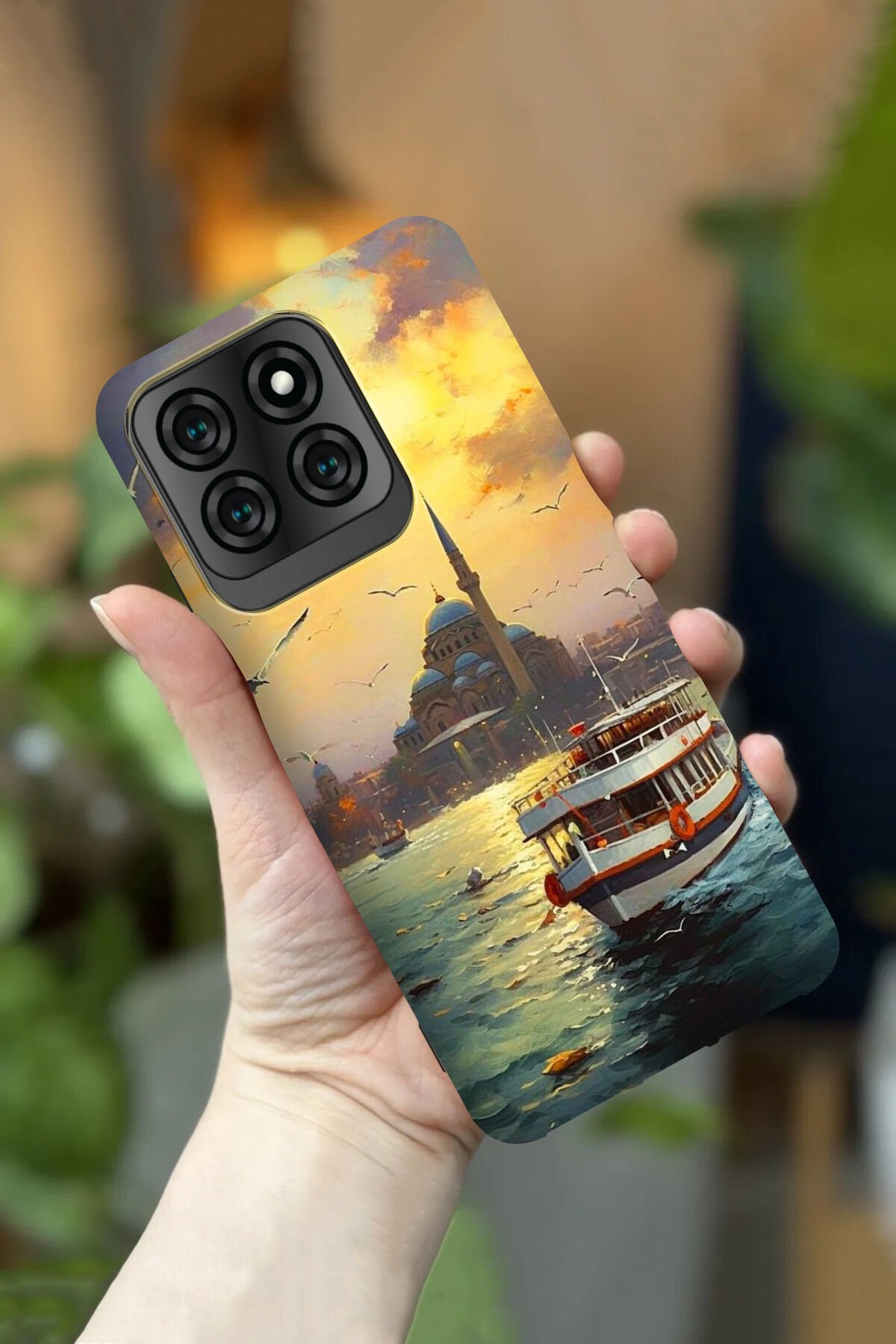 Reeder S71 Uyumlu Kamera Korumalı Cami Desenli HD Baskılı Silikon Kılıf