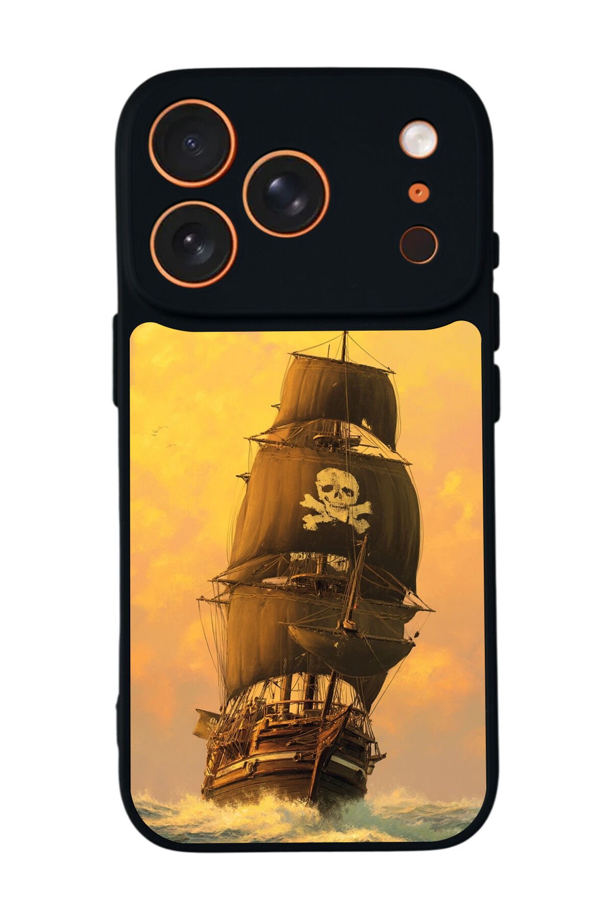 iPhone 17 Pro Max Uyumlu Korsan Tasarımlı Glossy Premium Kılıf