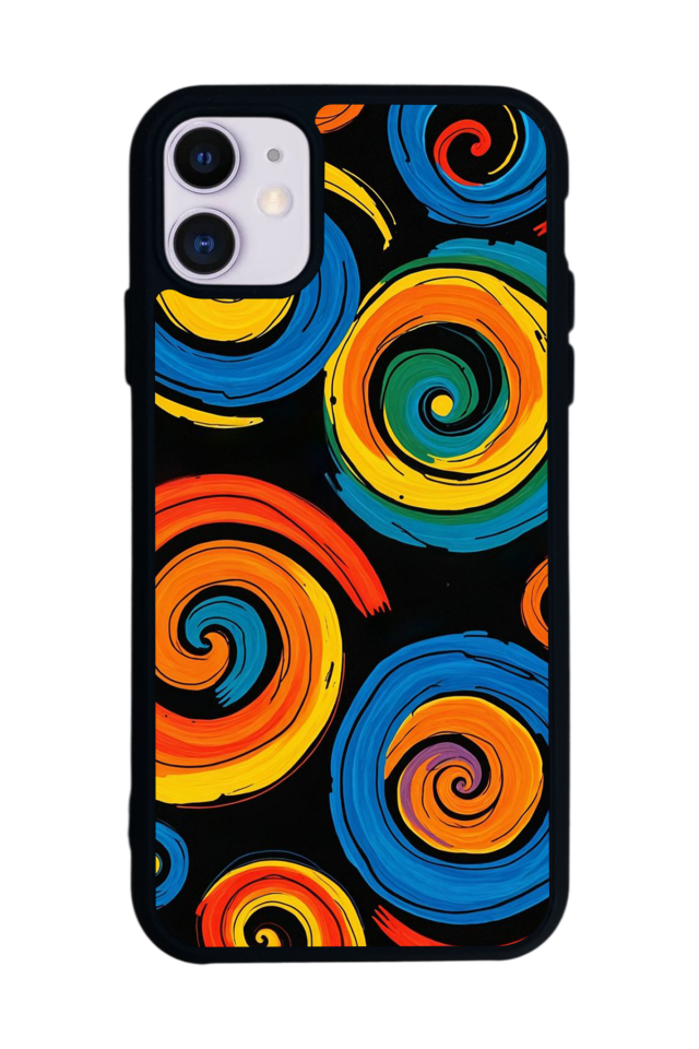 iPhone 11 Uyumlu Abstract Tasarımlı Glossy Premium Kılıf