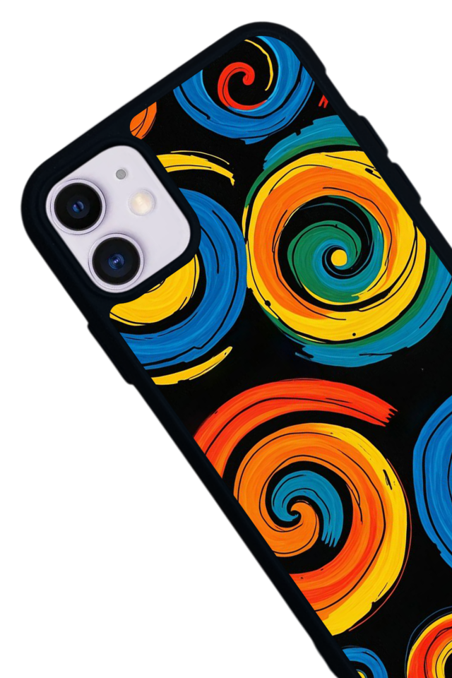 iPhone 11 Uyumlu Abstract Tasarımlı Glossy Premium Kılıf