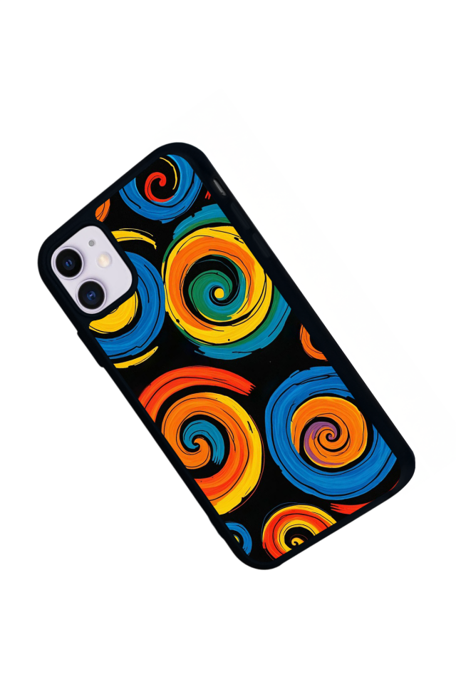 iPhone 11 Uyumlu Abstract Tasarımlı Glossy Premium Kılıf