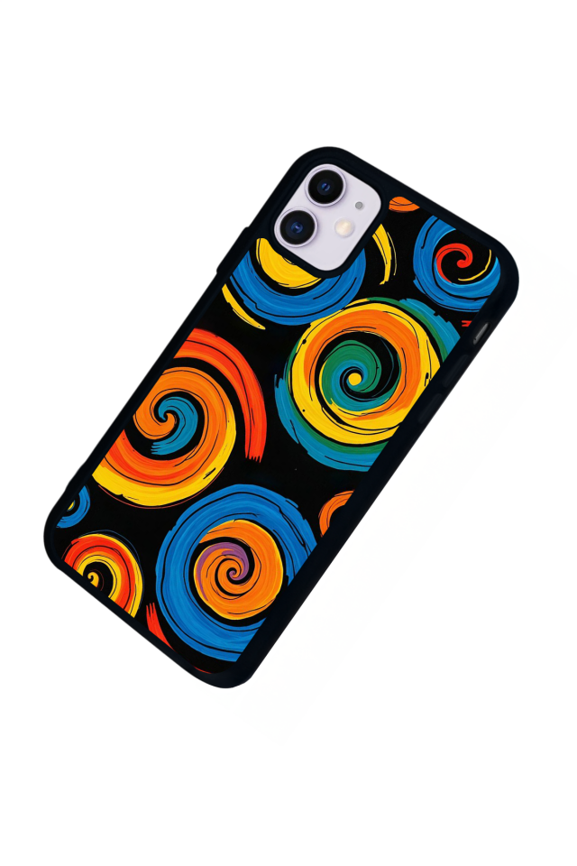 iPhone 11 Uyumlu Abstract Tasarımlı Glossy Premium Kılıf