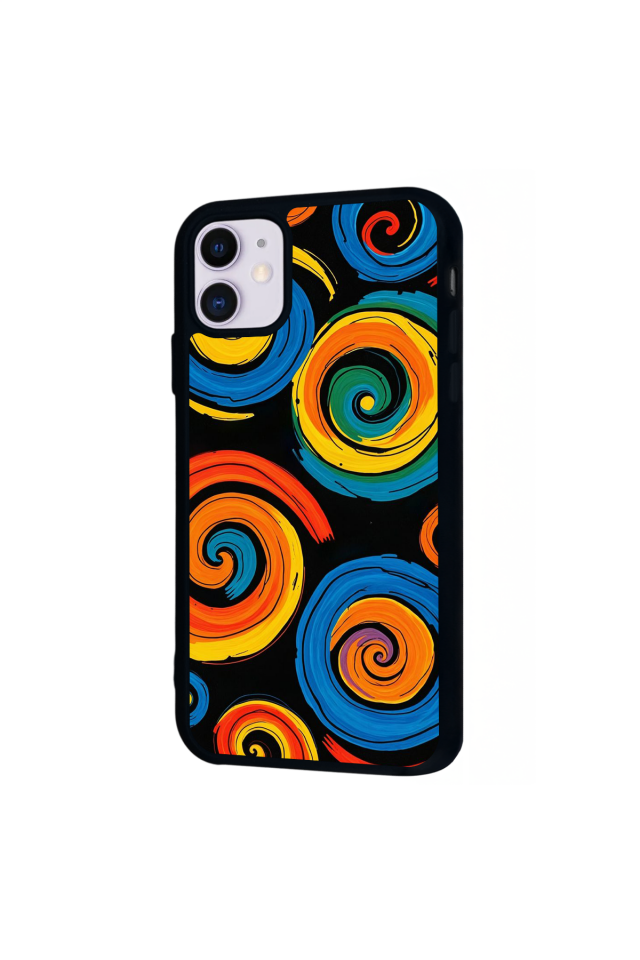 iPhone 11 Uyumlu Abstract Tasarımlı Glossy Premium Kılıf