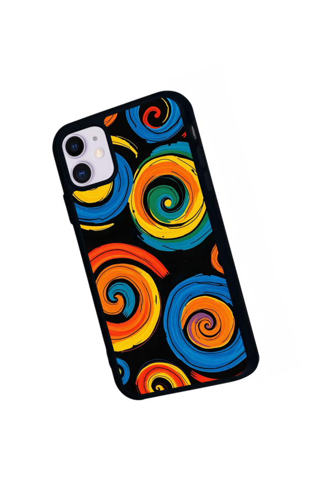 iPhone 11 Uyumlu Abstract Tasarımlı Glossy Premium Kılıf