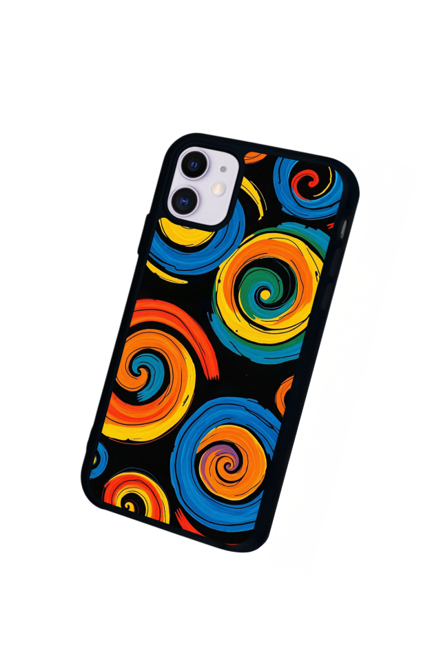 iPhone 11 Uyumlu Abstract Tasarımlı Glossy Premium Kılıf