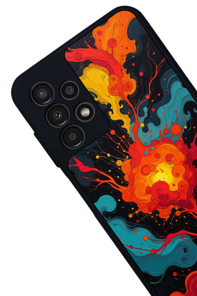 Samsung Galaxy A13 Uyumlu Abstract Tasarımlı Glossy Premium Kılıf
