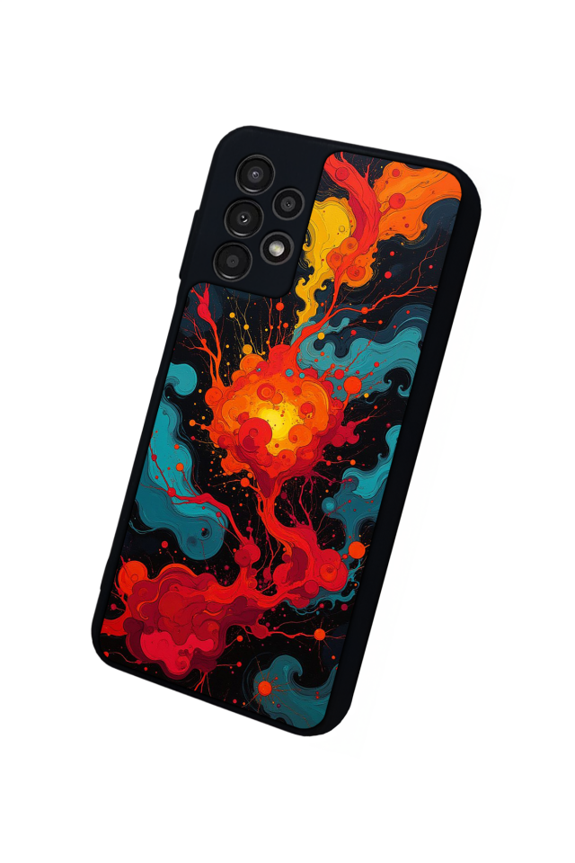 Samsung Galaxy A13 Uyumlu Abstract Tasarımlı Glossy Premium Kılıf