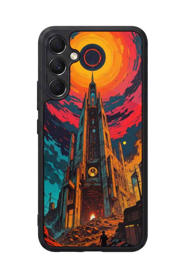Samsung Galaxy M34 Uyumlu Abstract Tasarımlı Glossy Premium Kılıf