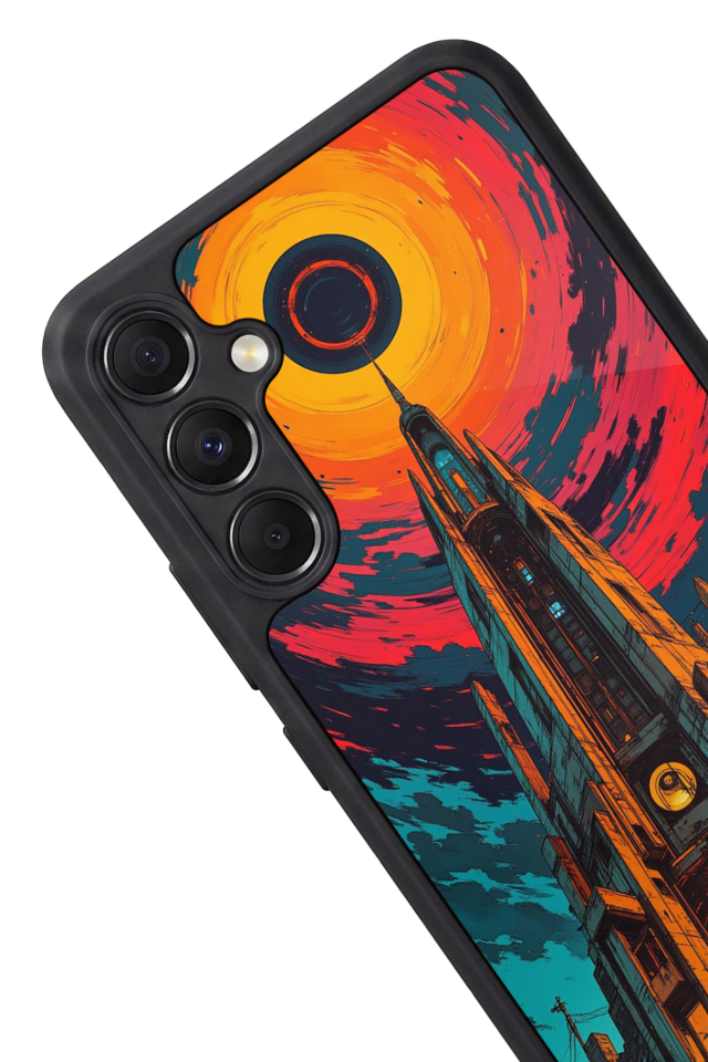 Samsung Galaxy M34 Uyumlu Abstract Tasarımlı Glossy Premium Kılıf