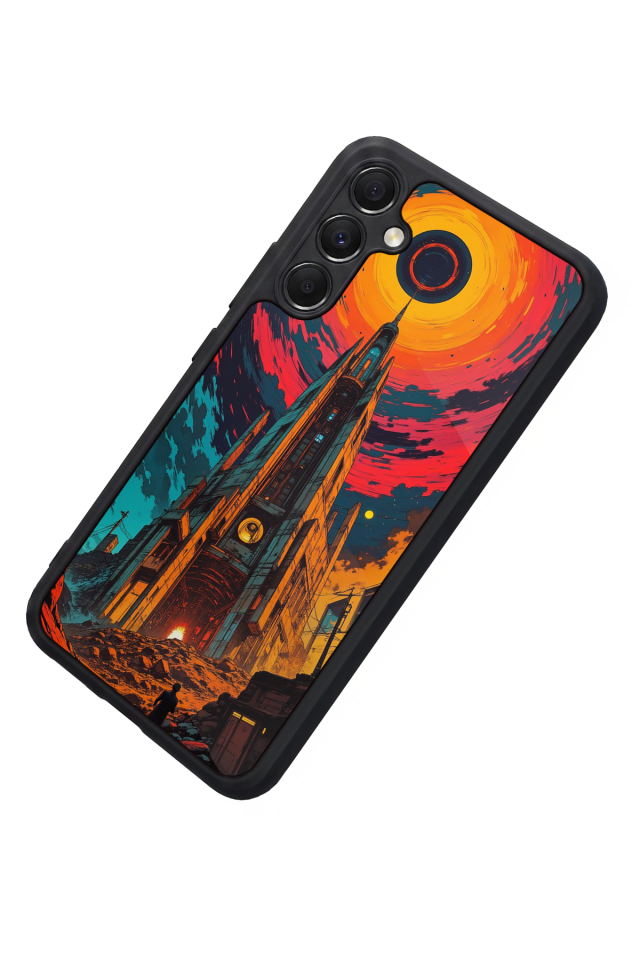 Samsung Galaxy M34 Uyumlu Abstract Tasarımlı Glossy Premium Kılıf