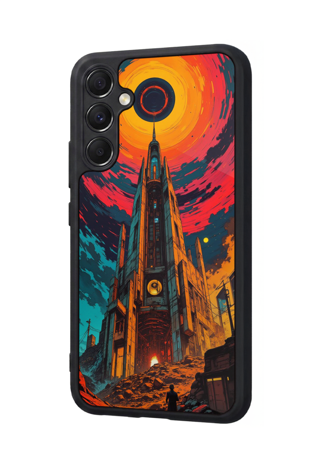 Samsung Galaxy M34 Uyumlu Abstract Tasarımlı Glossy Premium Kılıf