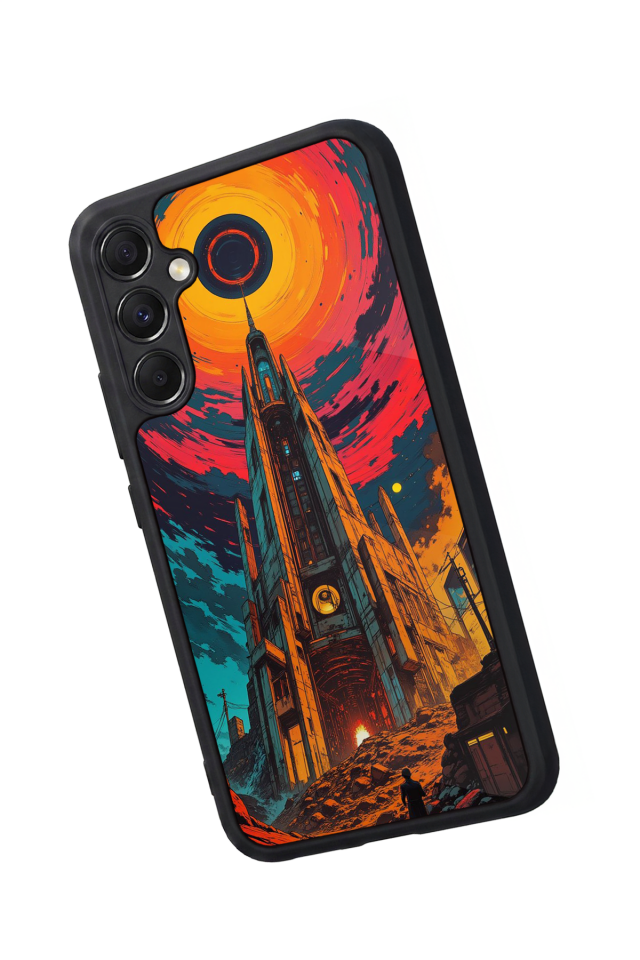 Samsung Galaxy M34 Uyumlu Abstract Tasarımlı Glossy Premium Kılıf