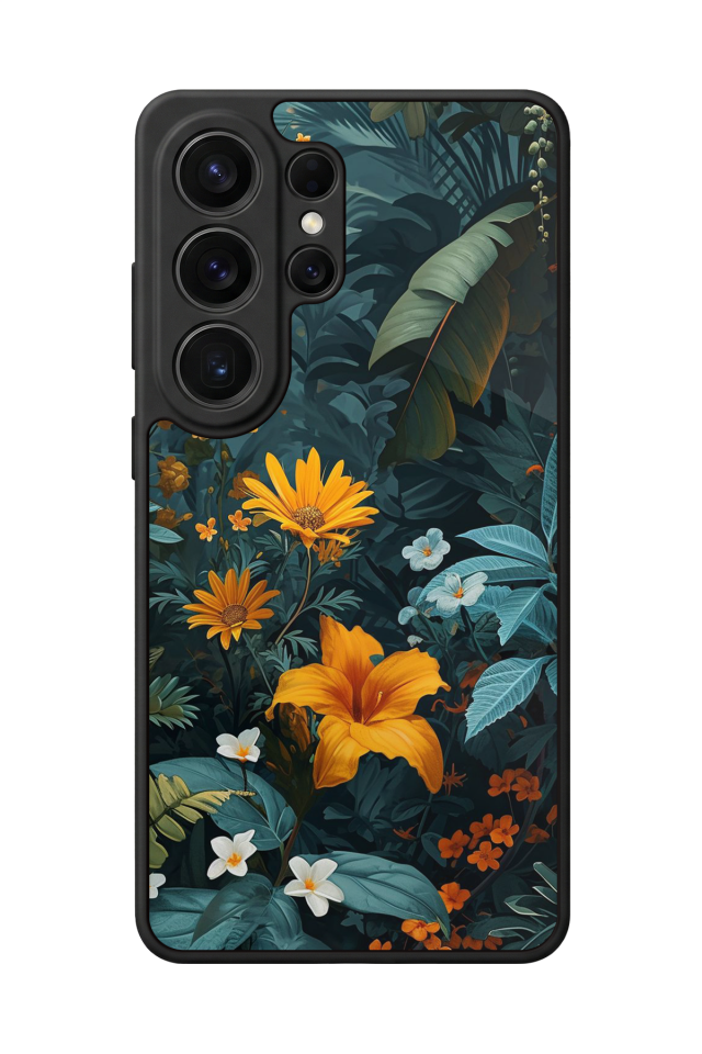 Samsung Galaxy S26 Ultra Uyumlu Botanik Tasarımlı Glossy Premium Kılıf