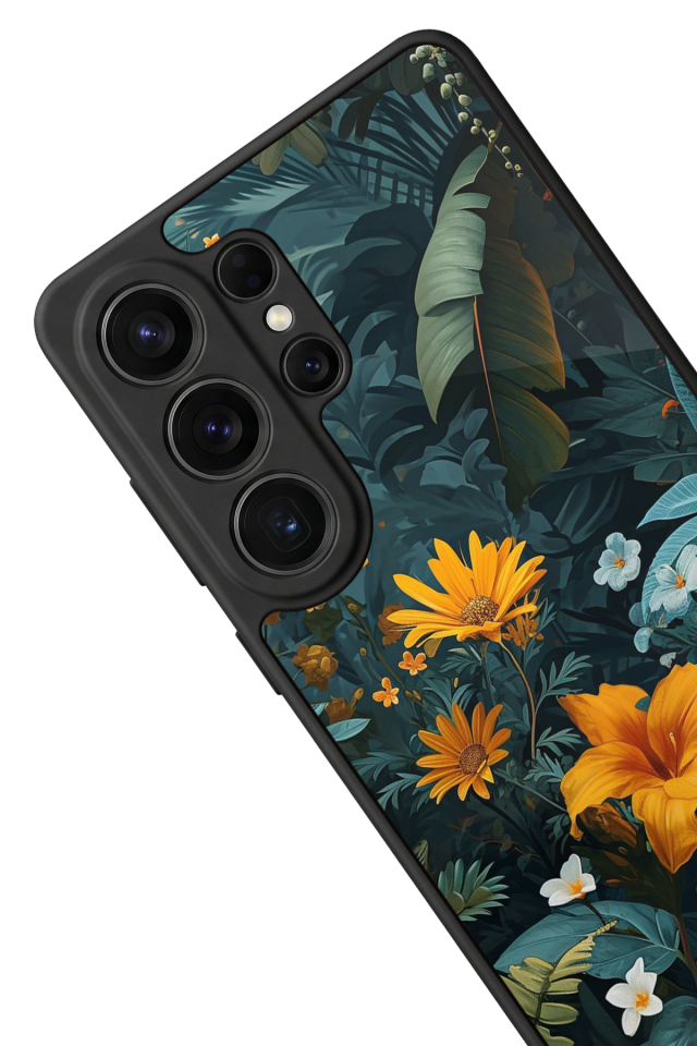 Samsung Galaxy S26 Ultra Uyumlu Botanik Tasarımlı Glossy Premium Kılıf