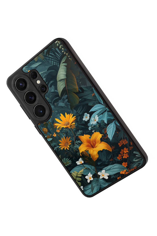 Samsung Galaxy S26 Ultra Uyumlu Botanik Tasarımlı Glossy Premium Kılıf