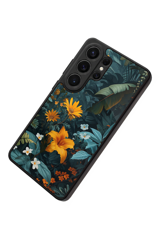 Samsung Galaxy S26 Ultra Uyumlu Botanik Tasarımlı Glossy Premium Kılıf