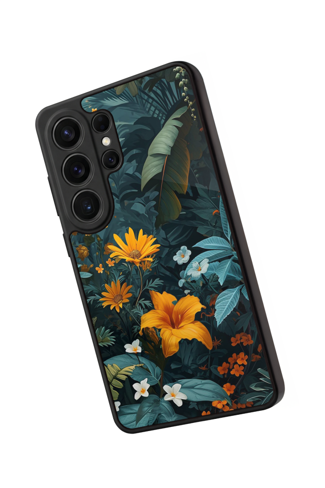 Samsung Galaxy S26 Ultra Uyumlu Botanik Tasarımlı Glossy Premium Kılıf