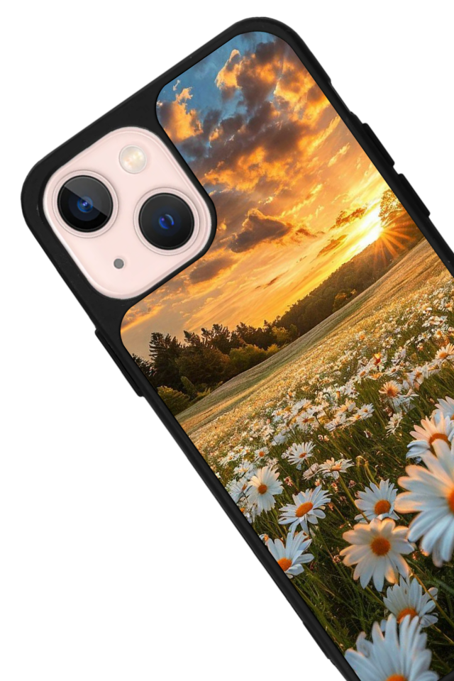 iPhone 15 Plus Uyumlu Cicek Tasarımlı Glossy Premium Kılıf