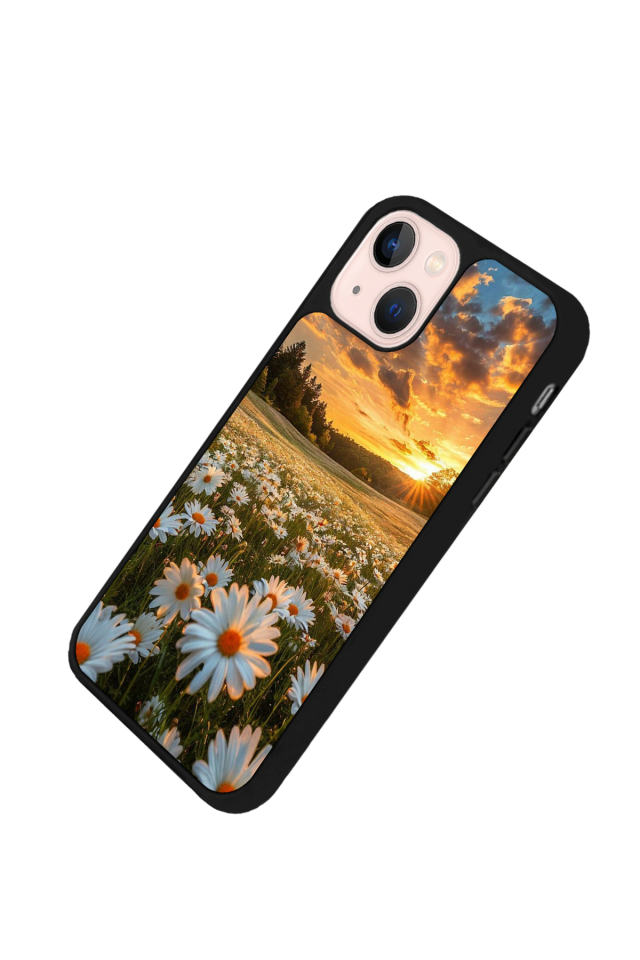 iPhone 15 Plus Uyumlu Cicek Tasarımlı Glossy Premium Kılıf