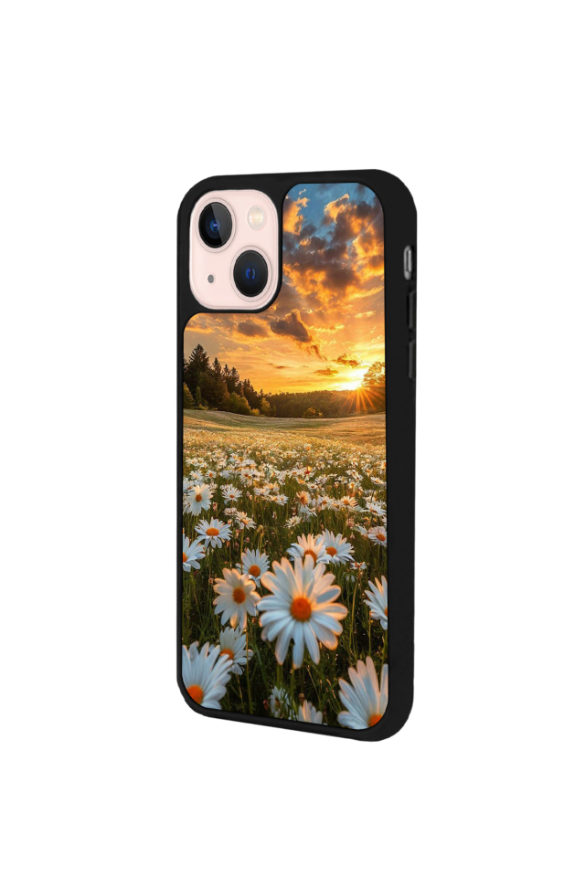 iPhone 15 Plus Uyumlu Cicek Tasarımlı Glossy Premium Kılıf