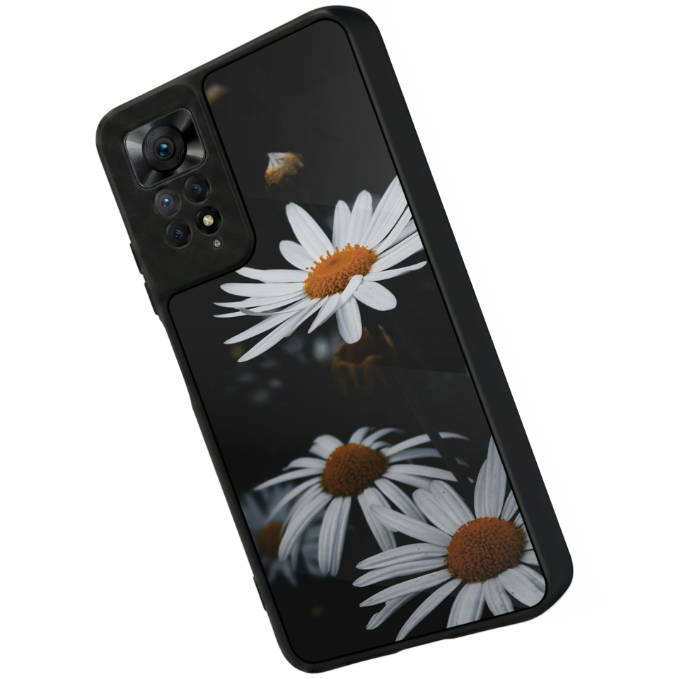 Xiaomi Redmi Note 11 Pro Uyumlu Cicek Tasarımlı Glossy Premium Kılıf