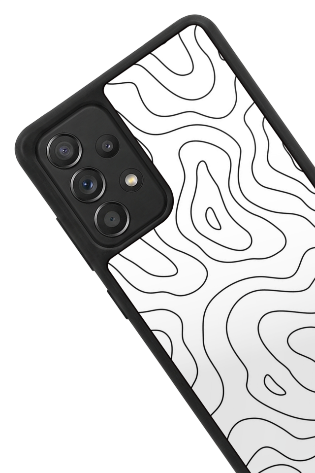 Samsung Galaxy A72 Uyumlu Çizgi Sanatı Tasarımlı Glossy Premium Kılıf
