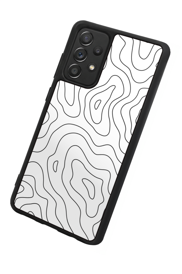Samsung Galaxy A72 Uyumlu Çizgi Sanatı Tasarımlı Glossy Premium Kılıf