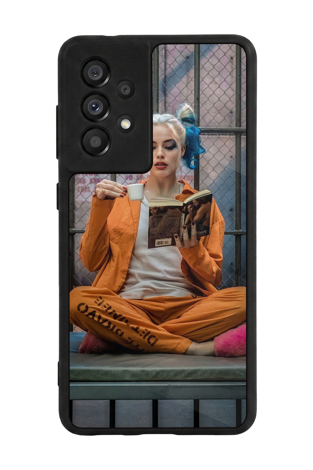 Samsung Galaxy A73 Uyumlu HarleyQueen Tasarımlı Glossy Premium Kılıf