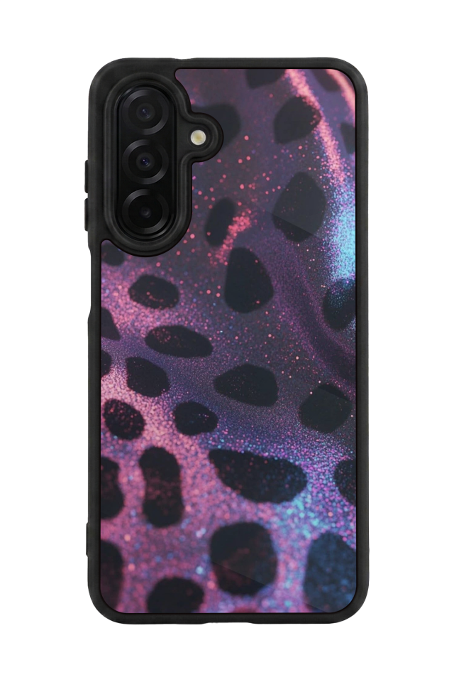 Samsung Galaxy A36 Uyumlu Hologram Leopar Tasarımlı Glossy Premium Kılıf