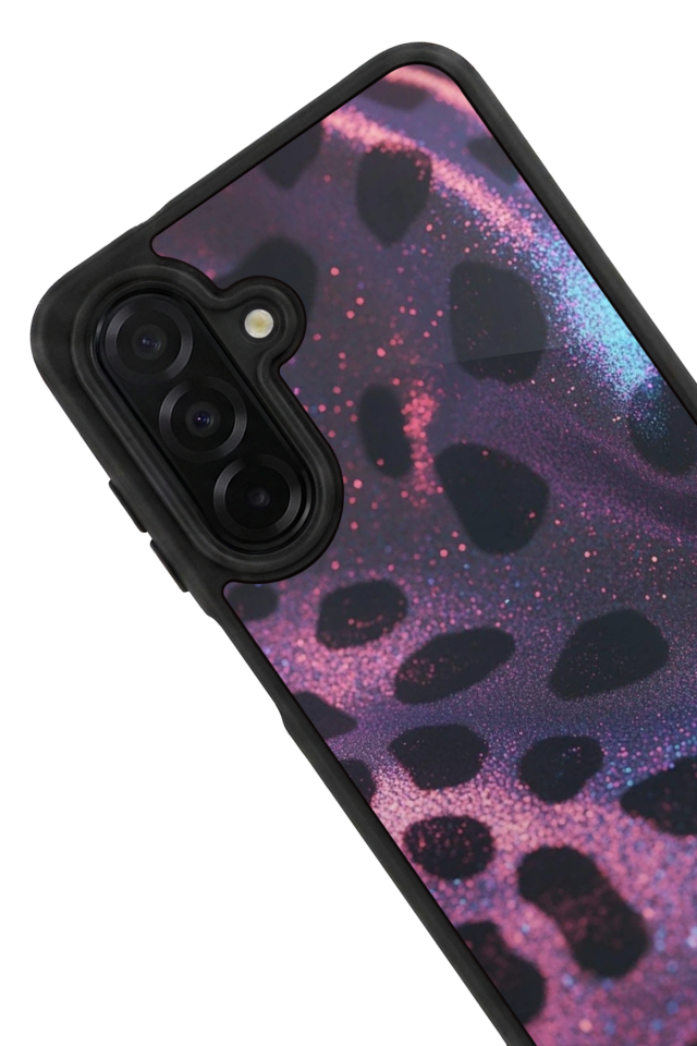 Samsung Galaxy A36 Uyumlu Hologram Leopar Tasarımlı Glossy Premium Kılıf