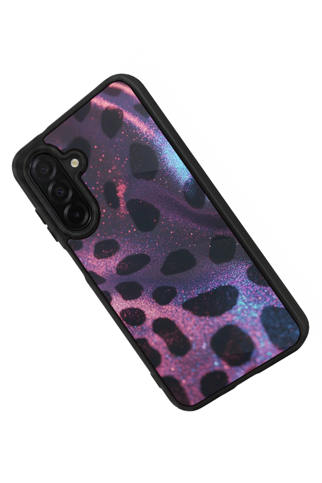 Samsung Galaxy A36 Uyumlu Hologram Leopar Tasarımlı Glossy Premium Kılıf