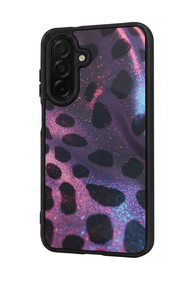 Samsung Galaxy A36 Uyumlu Hologram Leopar Tasarımlı Glossy Premium Kılıf