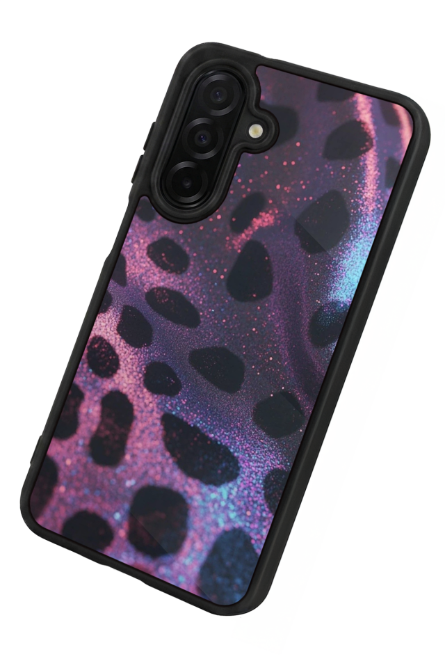 Samsung Galaxy A36 Uyumlu Hologram Leopar Tasarımlı Glossy Premium Kılıf