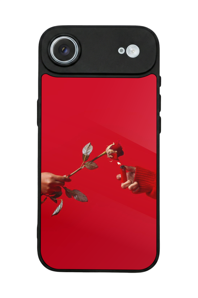 iPhone 17 Air Uyumlu Kirmizi Tasarımlı Glossy Premium Kılıf