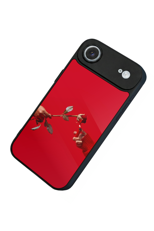 iPhone 17 Air Uyumlu Kirmizi Tasarımlı Glossy Premium Kılıf