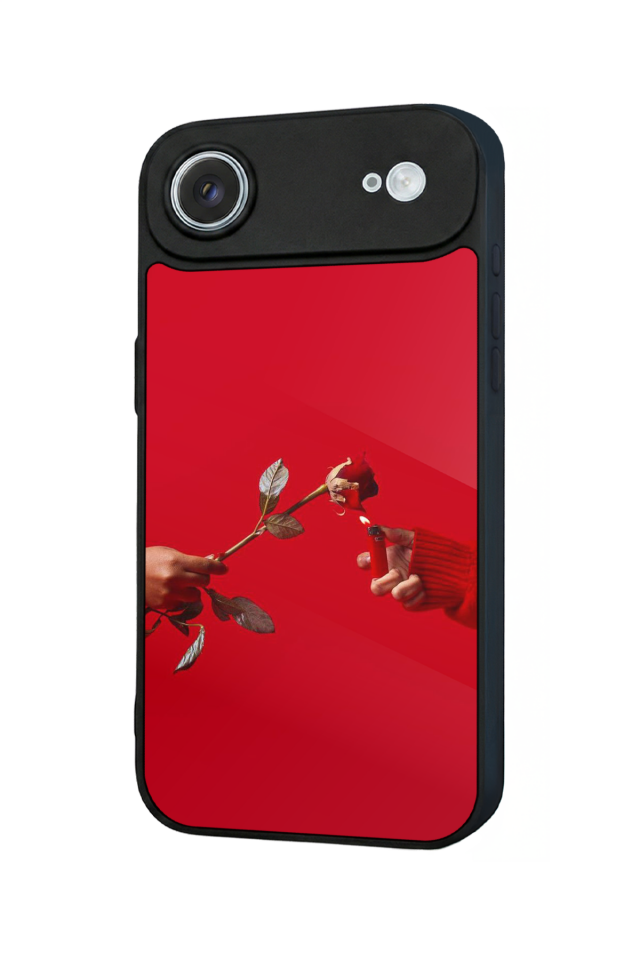 iPhone 17 Air Uyumlu Kirmizi Tasarımlı Glossy Premium Kılıf