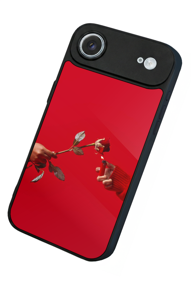 iPhone 17 Air Uyumlu Kirmizi Tasarımlı Glossy Premium Kılıf