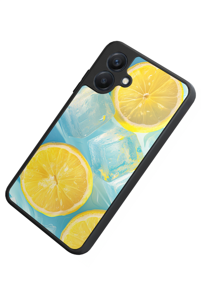 Samsung Galaxy A07 Uyumlu Limon Tasarımlı Glossy Premium Kılıf