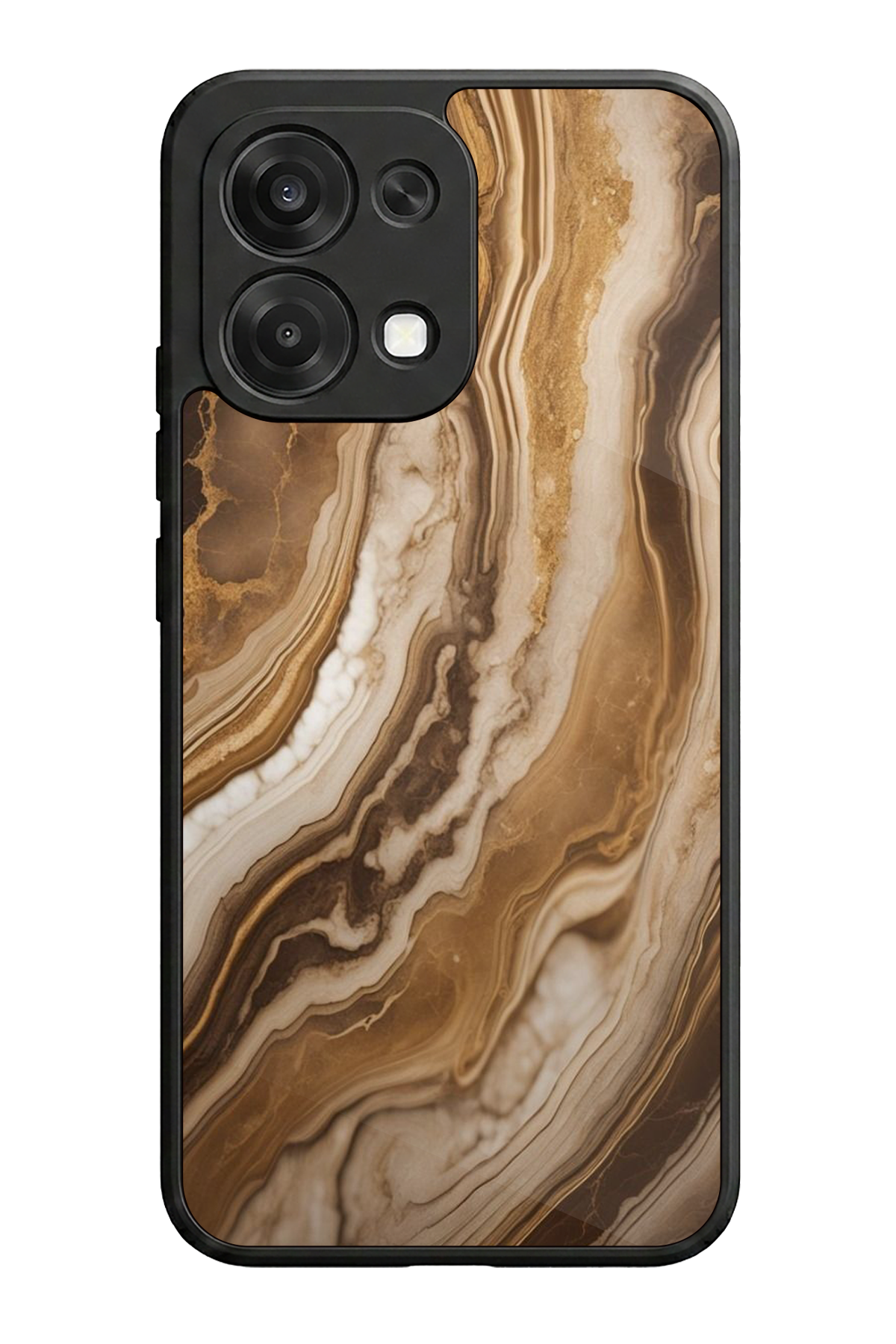 Oppo A6 Pro Uyumlu Mermer Marble Tasarımlı Glossy Premium Kılıf