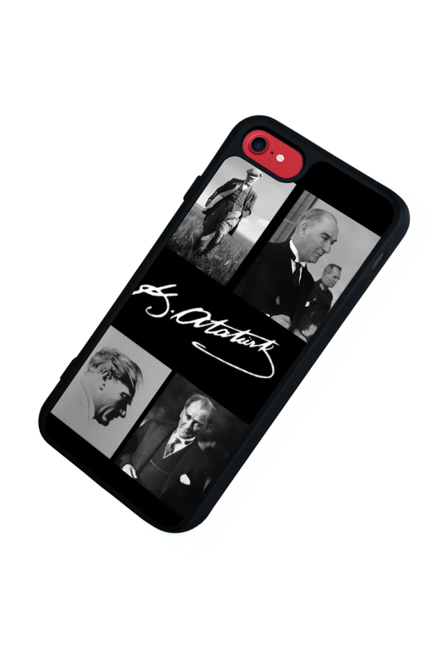 iPhone 8 Uyumlu Mustafa Kemal Ataturk Tasarımlı Glossy Premium Kılıf
