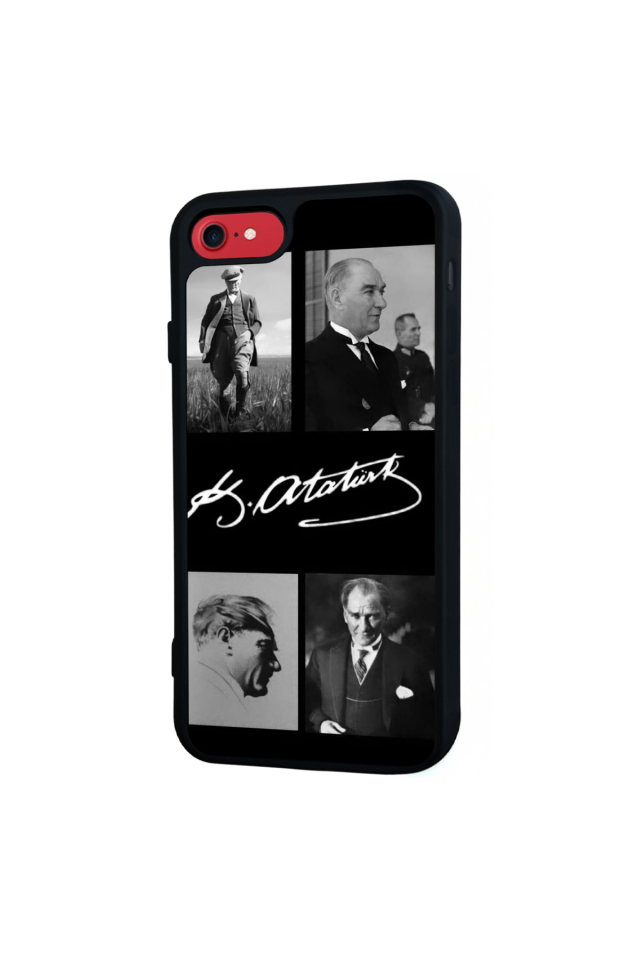 iPhone 8 Uyumlu Mustafa Kemal Ataturk Tasarımlı Glossy Premium Kılıf