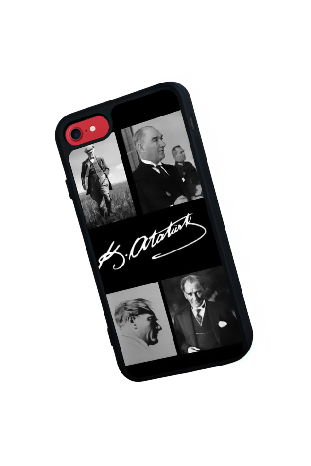 iPhone 8 Uyumlu Mustafa Kemal Ataturk Tasarımlı Glossy Premium Kılıf