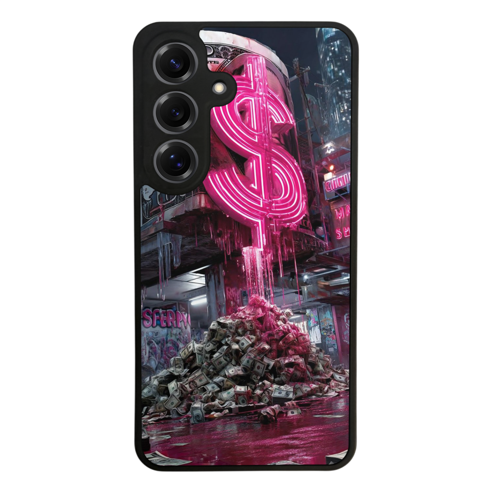 Samsung Galaxy S25 Uyumlu Para Tasarımlı Glossy Premium Kılıf