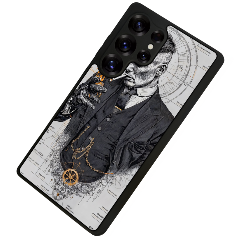 Samsung Galaxy S25 Ultra Uyumlu Peaky Blinders Tasarımlı Glossy Premium Kılıf