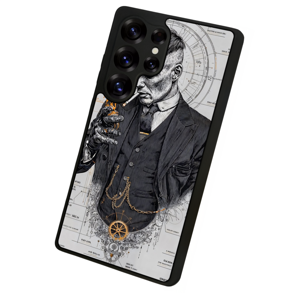 Samsung Galaxy S25 Ultra Uyumlu Peaky Blinders Tasarımlı Glossy Premium Kılıf