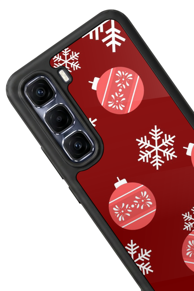 Infinix Hot 60 Pro Plus Uyumlu Yilbasi Christmas Tasarımlı Glossy Premium Kılıf